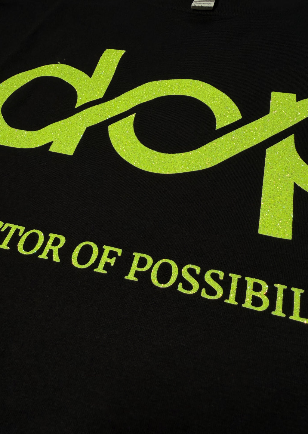 DOP Neon Yellow Glitter T-Shirt