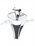 Women's Black & White Bikini