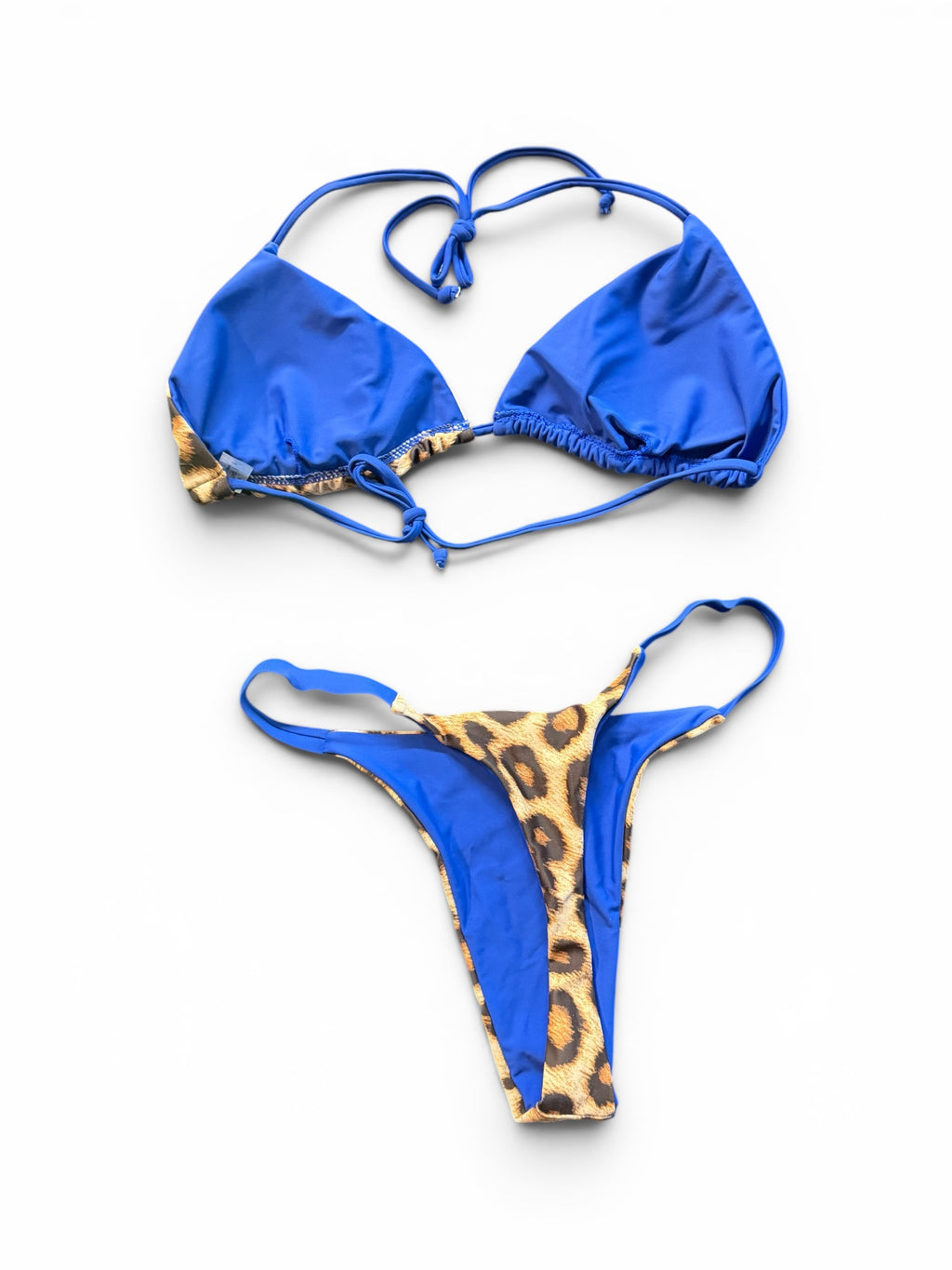 Women's Blue Cheetah Bikini