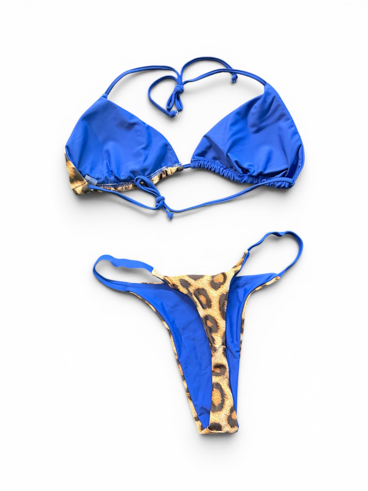 Women's Blue Cheetah Bikini
