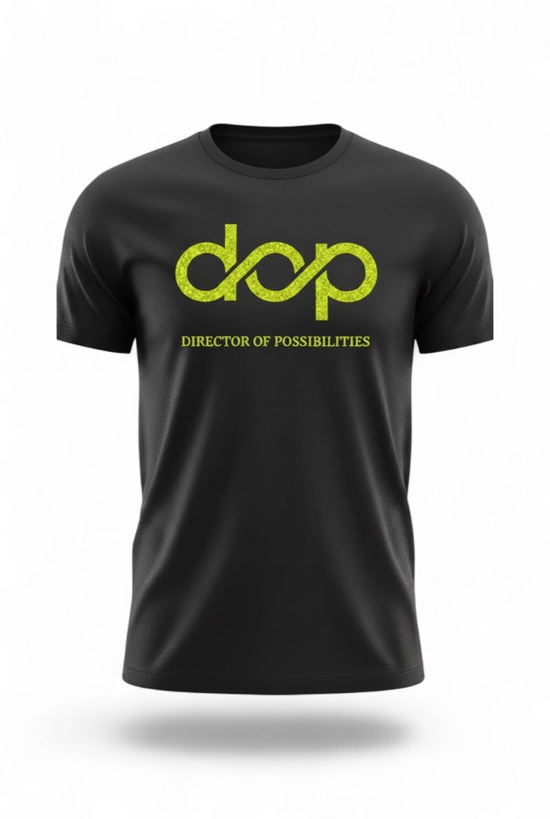DOP Neon Yellow Glitter T-Shirt