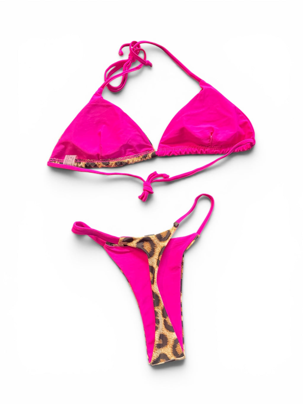 Women's Pink Cheetah Bikini
