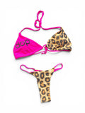 Women's Pink Cheetah Bikini